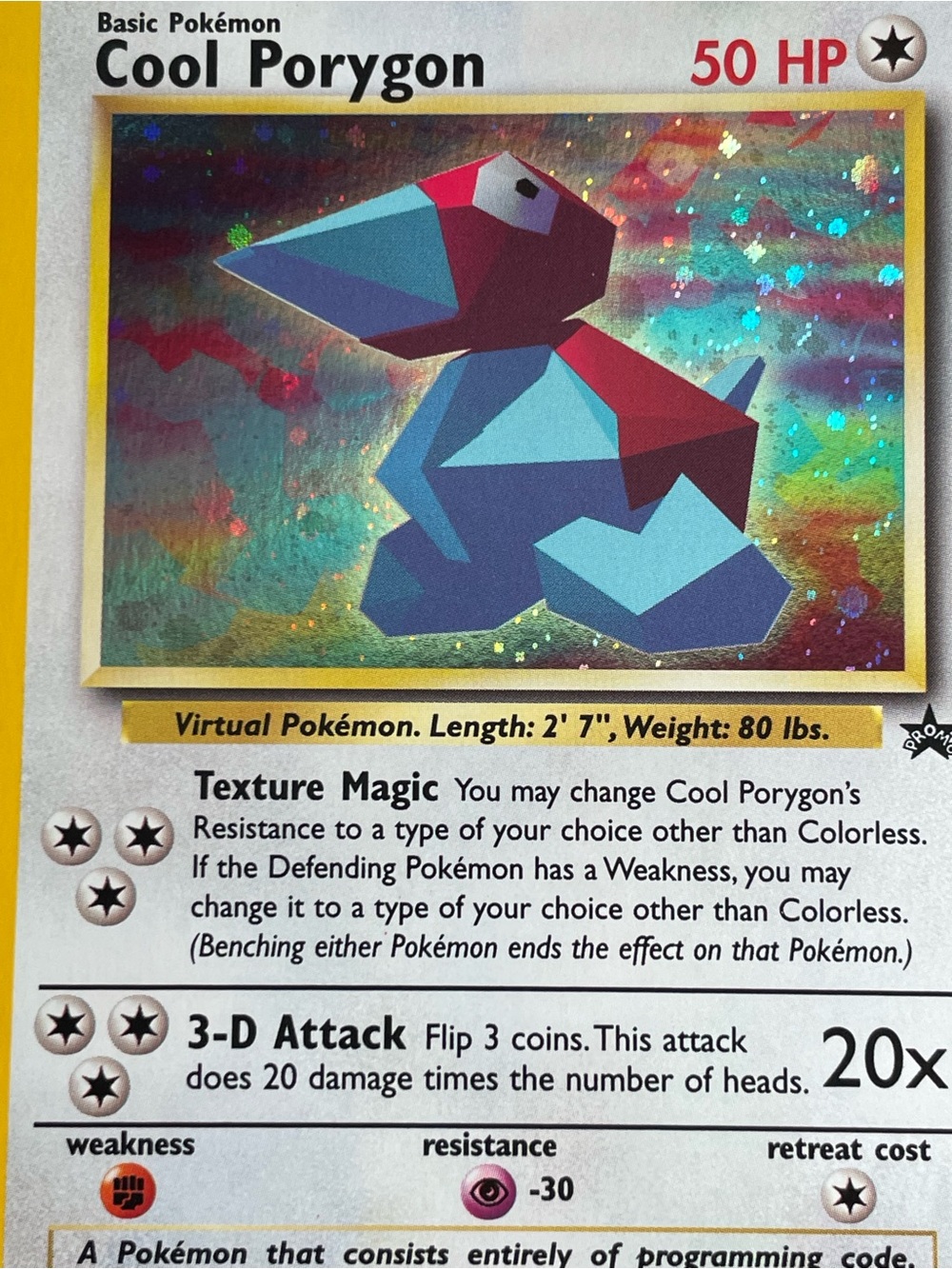 Cool Porygon #15/Pokemon Promo - Picture 7 of 16